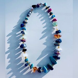 Boho Gemstone Chip Necklace – Boutique Find from Key West